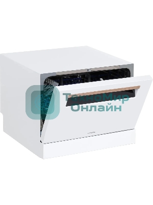 Посудомоечная машина Hyundai DT304, белый, 55 см, 6 компл., 49 дБ, класс A+