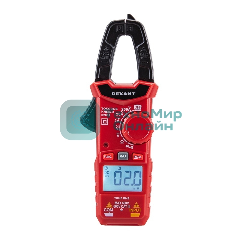 Токовые клещи Rexant R200A
