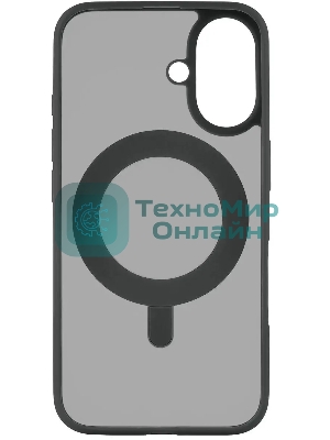 Чехол (клип-кейс) uBear для Apple iPhone 16 Clip 360 with MagSafe черный (CS437BL61RG-I24M)