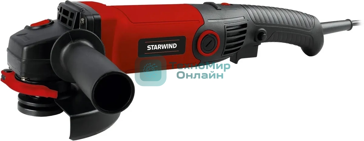 Угловая шлифовальная машина Starwind AG125LE-1300 1300Вт 11000об/мин рез.шпин.:M14 d=125мм