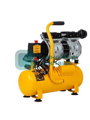 Компрессор Denzel DLS650/10 безмаслянный малошумный 650 Вт, 120 л/мин,ресивер 10 л