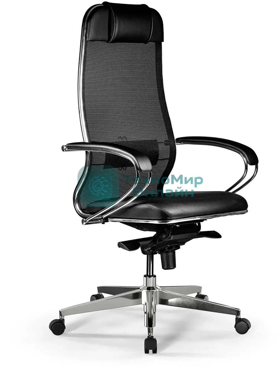 Кресло Метта Comfort S Infinity Easy Clean сет./экокожа с подголов. крестов. металл хром (комплект 1 шт)