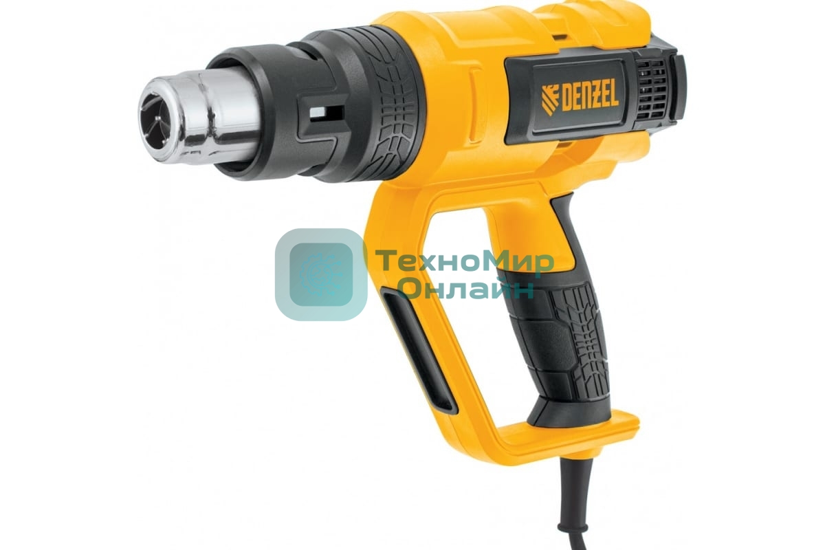 Фен технический Denzel HG-2000E, 2000 Вт, 2 режима, LCD дисплей