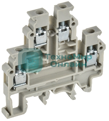 Колодка клеммная IEK CTS-ML 2 ур. 4мм2 серая