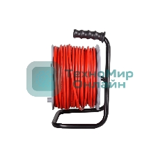 Удлинитель силовой Ресанта СУ-3х1,5-50/2 (61/118/12) 3x1.5кв.мм 4розет. 50м ПВС катушка красный