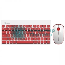 Комплект клавиатура+мышь Smartbuy 220349AG беспроводной, USB, 1600 DPI, белый/красный