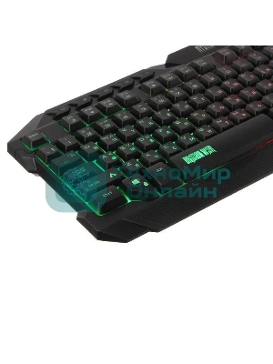 Комплект клавиатура+мышь Qumo Mystic K58/M76 проводной, USB, 3200 DPI, чёрный