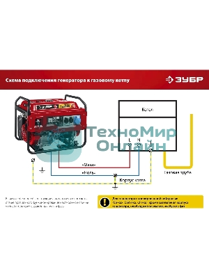 Электрогенератор бензиновый Зубр СБ-3300, 3.3 кВт, 72 дБ, 44 кг