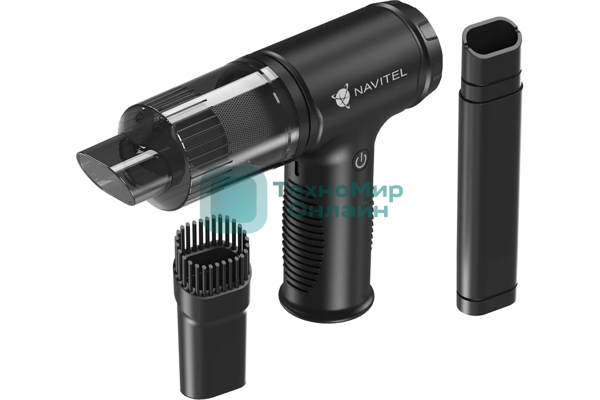 Пылесос автомобильный Navitel CL80 черный, 80/100 Вт, уборка сухая, пылесборник контейнер