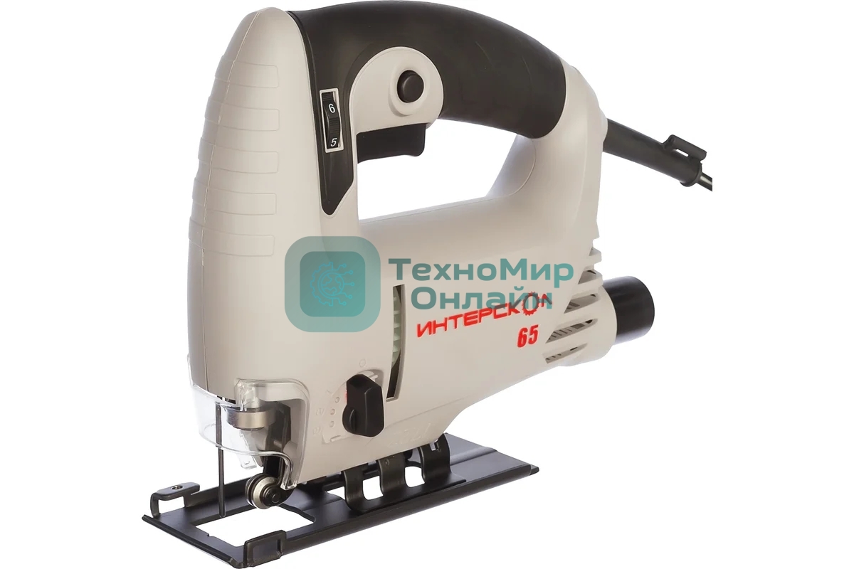 Лобзик электрический ИНТЕРСКОЛ МП-65/550Э 550Вт,3000х/мин,ход 19мм,маят,2.2кг 101.1.1.00