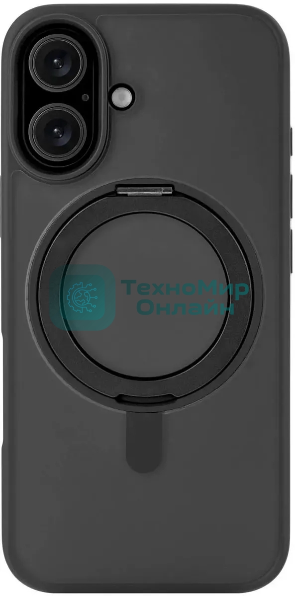 Чехол (клип-кейс) uBear для Apple iPhone 16 Clip 360 with MagSafe черный (CS437BL61RG-I24M)