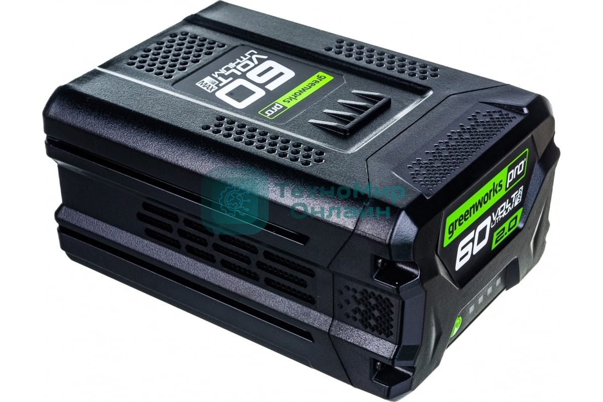 Аккумулятор Greenworks G60B2 (2918307)60В 2А·ч литий-ионный