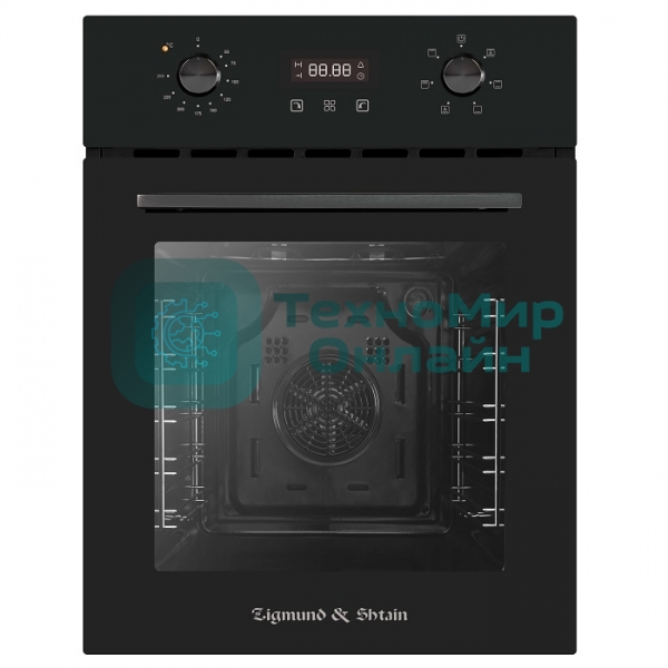 Духовой шкаф электрический встраиваемый Zigmund & Shtain E 145 B черный