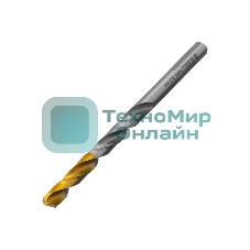 Сверло спиральное по металлу Denzel 6,5 x 100 мм, Р6М5, Golden Tip