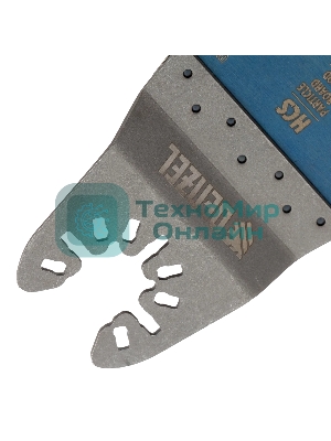 Насадка для МФИ Denzel режущая прямая, HCS, по дереву, ламинату, 65 х 1,8 мм, крупный зуб