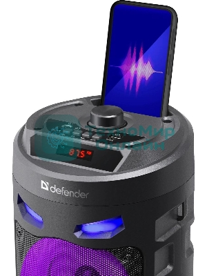 Портативная колонка Defender 16W черный CRASHBOOM