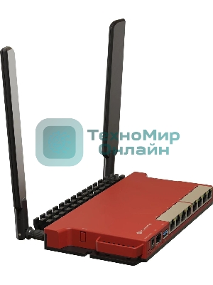 Роутер беспроводной MikroTik L009UiGS-2HaxD-IN AX600 10/100/1000BASE-TX, 2.4Ггц, 8*1Gbit, 1*SFP 2.5Gbit
