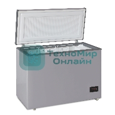 Морозильный ларь Бирюса Б-M240KDN металлик с глухой крышкой