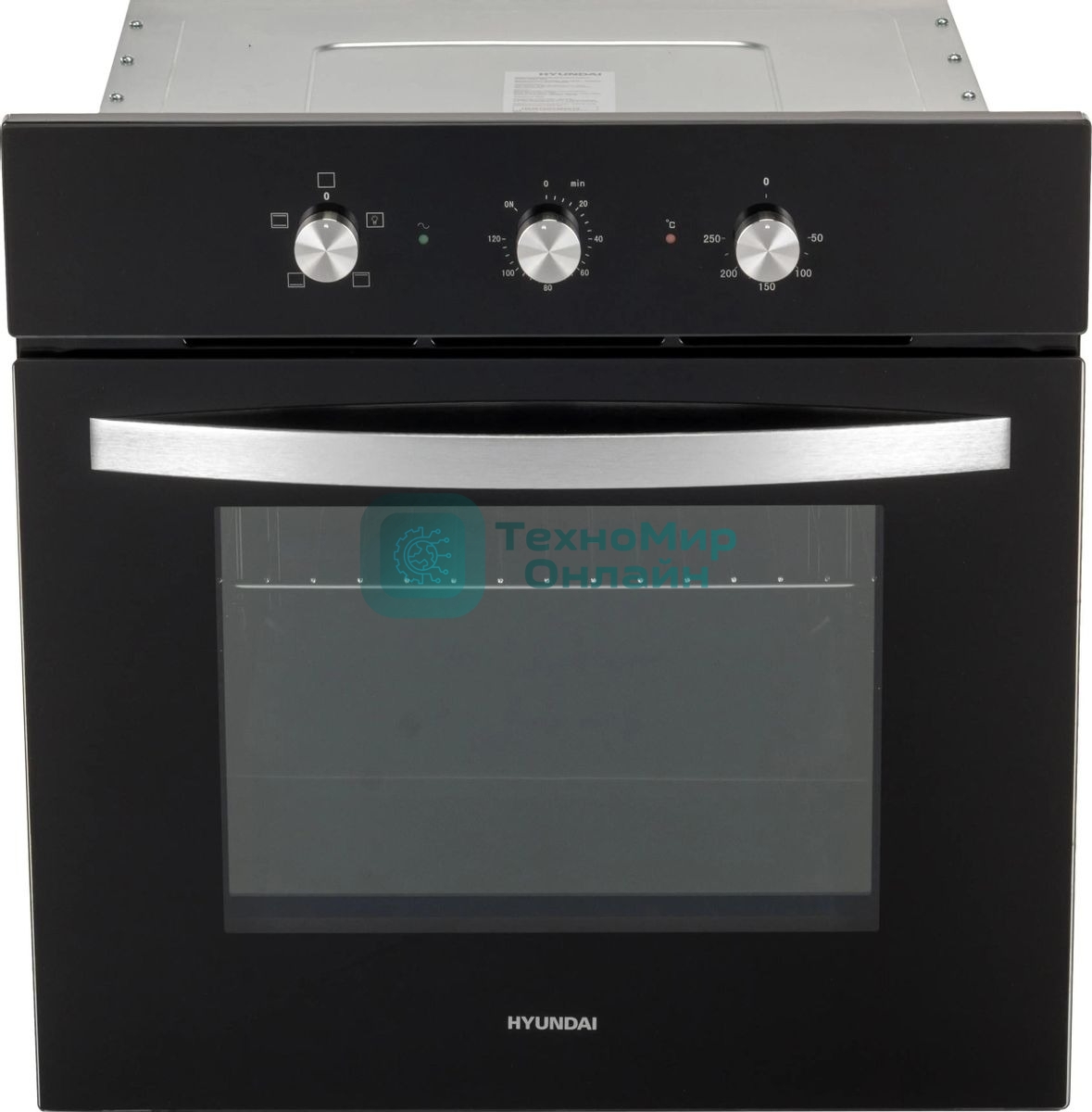 Духовой шкаф электрический Hyundai HEO 6630 BG черный, встраиваемый