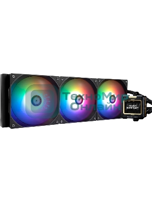 Водяное охлаждение для процессора Thermalright Frozen Warframe 420 ARGB (420мм, LED, Black, ARGB/Fans: 3x140мм, 88.7CFM, 29.8dBA, 1750RPM/Pump height 60мм, 23dBA, 3000RPM, Rad thickness 27мм/S: 1851, 1700, 1200, 115X, 2011, 2066, AM5, AM4)