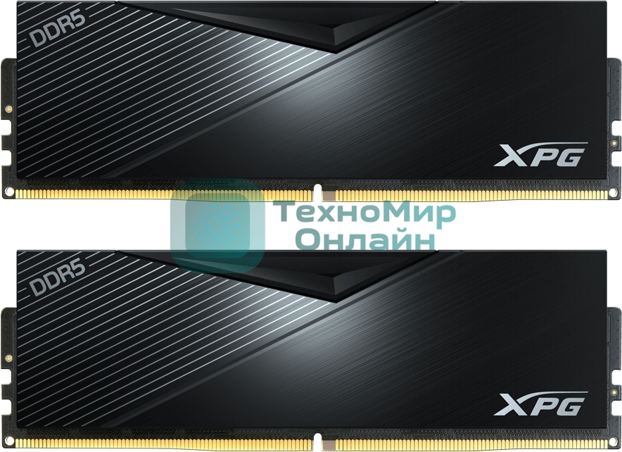 Оперативная память XPG Lancer, DDR5, 64GB (2x32GB), 6400MHz, CL32, DIMM, с радиаторами, черный