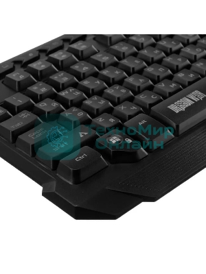 Комплект клавиатура+мышь Qumo Mystic K58/M76 проводной, USB, 3200 DPI, чёрный