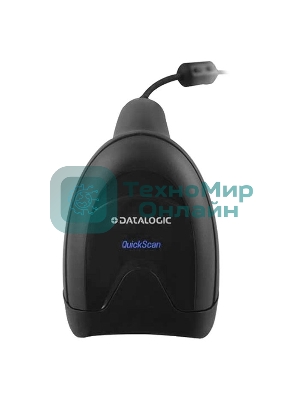 Сканер штрих-кода ручной Datalogic QuickScan QD2590, Kit, 2D Mpixel Imager, 30 скан/сек, USB, черный