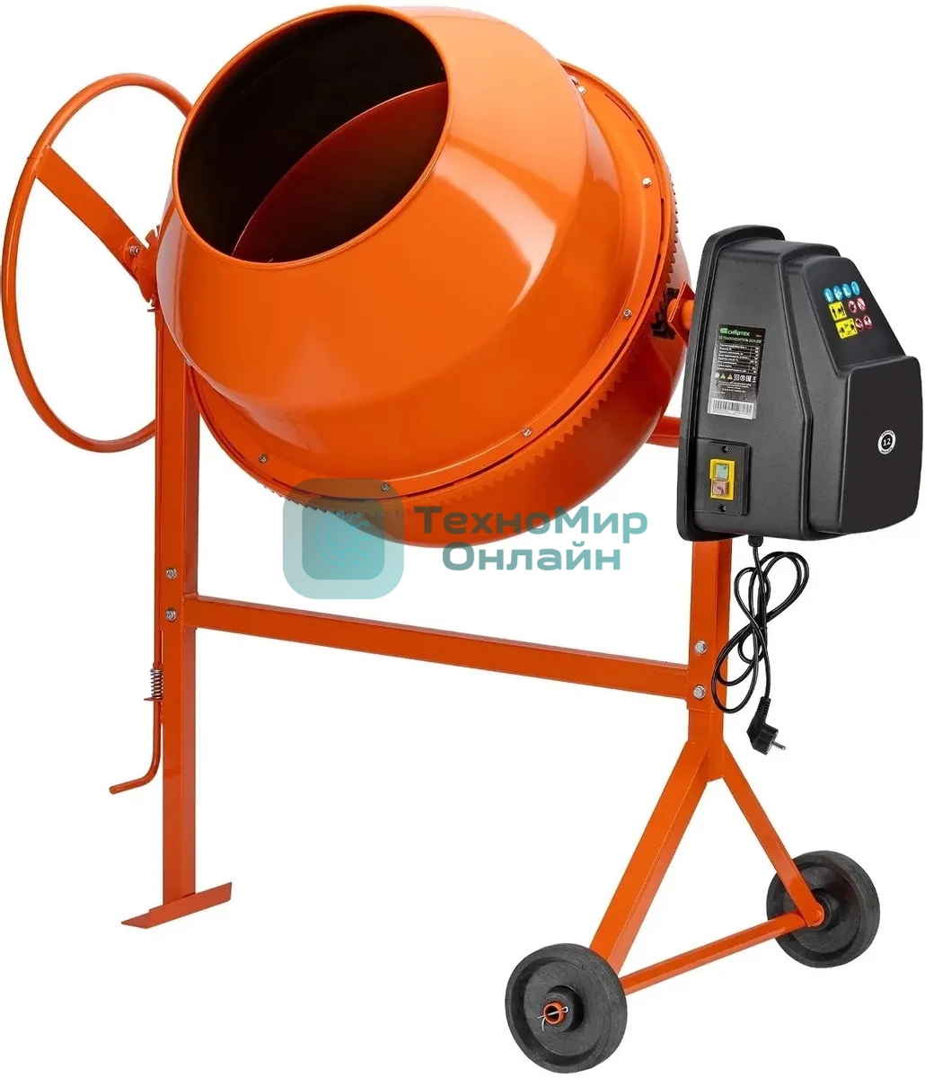Бетоносмеситель Сибртех БСН-200 800 Вт, 200 л, чугунный венец