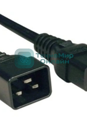 Кабель Hyperline PWC-IEC19-IEC20-3.0-BKКабель питания IEC 320 C19 - IEC 320 C20 (3x1.5), 3 м