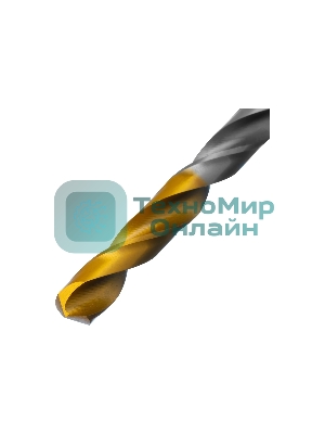 Сверло спиральное по металлу Denzel 6,5 x 100 мм, Р6М5, Golden Tip