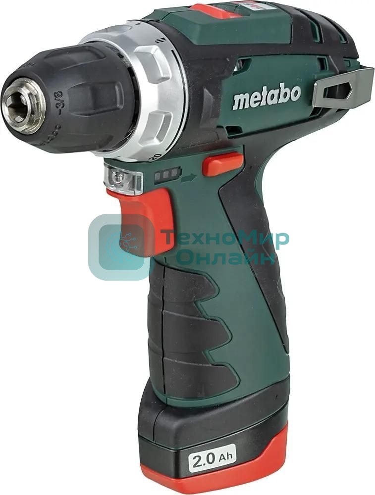 Дрель-шуруповерт аккумуляторная Metabo PowerMaxx BS 600984000, Аккумуляторный, 10,8В, 2 АКБ