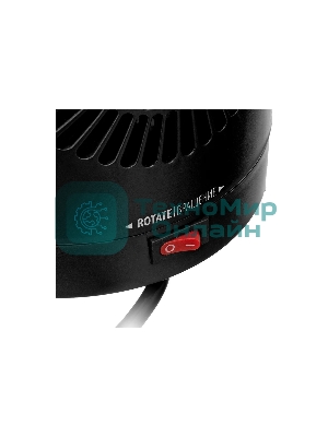 Тепловентилятор керамический Denzel DTFC-1200S, черный, 600/1200 Вт, 12 м2, 3 режима, термостат