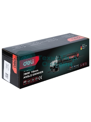 Угловая шлифовальная машина Deli DE-JM115-1E (790Вт, 115мм, 12000об/мин, картон)