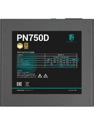 Блок питания Deepcool/GamerStorm PN750D, 750Вт, 80 PLUS Gold, 120мм, черный