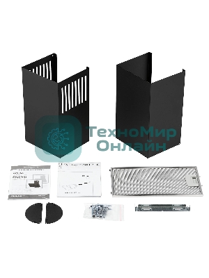 Наклонная вытяжка Krona HELGA 600 черный S