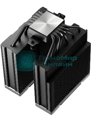 Кулер для процессора DEEPCOOL AK620 G2 LGA1851/1700/1200/115X/AM5/AM4 (8шт/кор, TDP 260W, PWM, DUAL Fan 120мм, 6 тепл. трубок, Copper Base, Wood-grain top cover, черный) RET (R-AK620G2-BKNNMN-GJD)