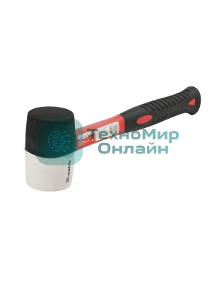 Киянка Matrix 11171 резиновая, 450 г, чернобелая резина, фибергласовая рукоятка