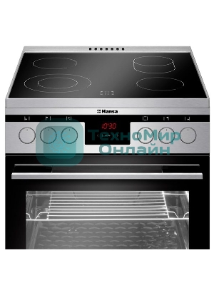 Плита электрическая Hansa FCCX58225 серебристый, конфорок 4 шт, духовка 65 л, 50 см x 85 см x 60 см