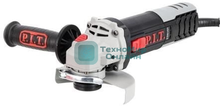 P.I.T. Шлифмашина угловая электрич. PWS125-C12 (1000Вт, 125мм, 3500-11000, М14, компаунд, подшипник)