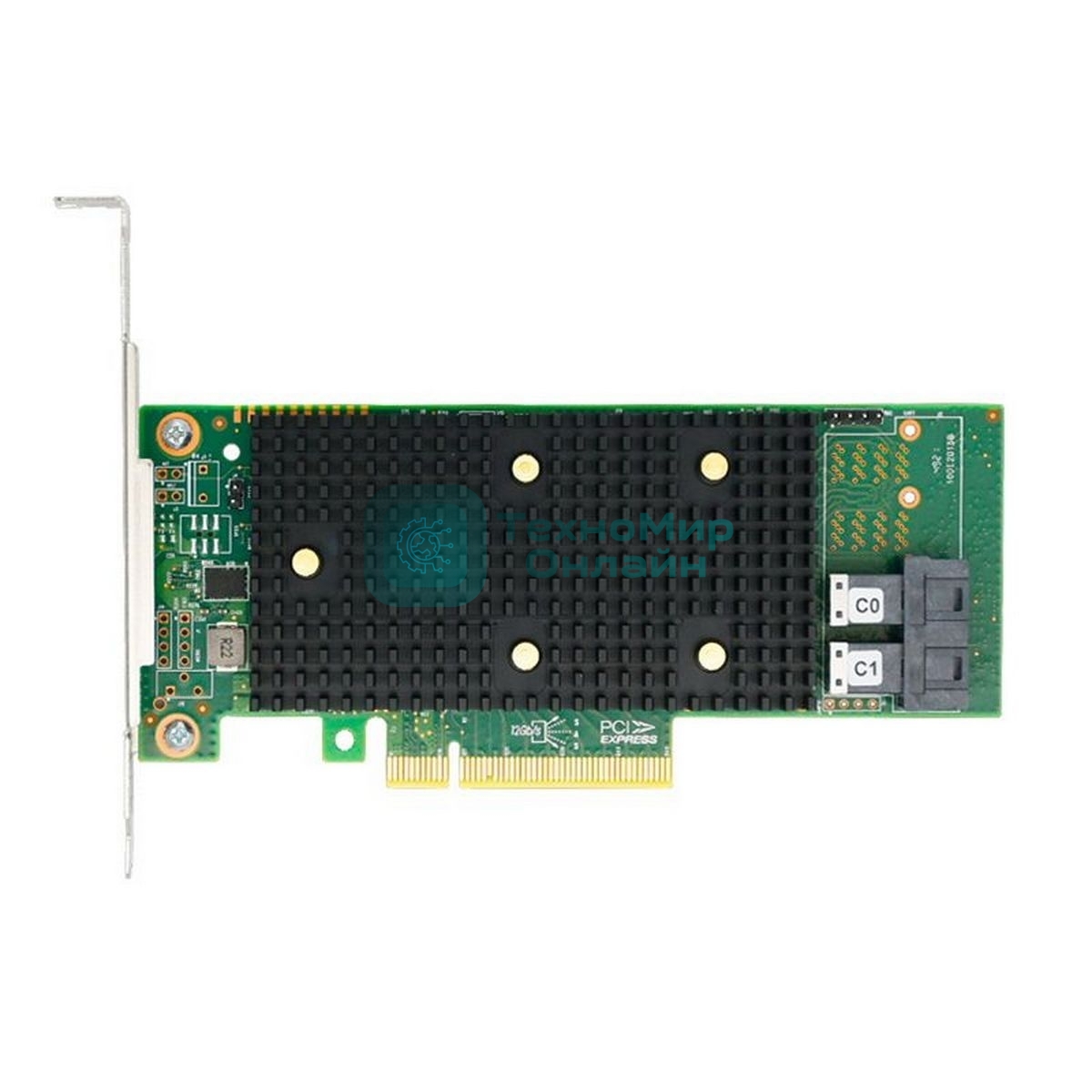 Адаптер HBA Broadcom 9400-8i SGL (05-50008-01) PCIe 3.1 x8 LP, Tri-Mode SAS/SATA/NVMe 12G HBA, 8port(2*int SFF8643), 3408 IOC