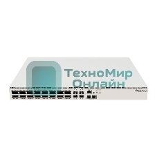 Коммутатор MikroTik CRS520-4XS-16XQ-RM Cloud Router Switch with Quad-Core AL52400 2 GHz CPU, 4 Gb RAM, 98CX8410 switch chip, 2 x 10G Eth ports, 4 x 25G SFP28 ports, 16 x 100G QSFP28 ports, RouterOS L5, 1U rackmount enclosure, dual hot-swap PSU, 4 x hot-swap fans