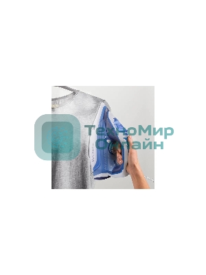 Утюг BQ SI1002 белый/синий, 2600 Вт, 30 г/мин, 140 г/мин, 320 мл