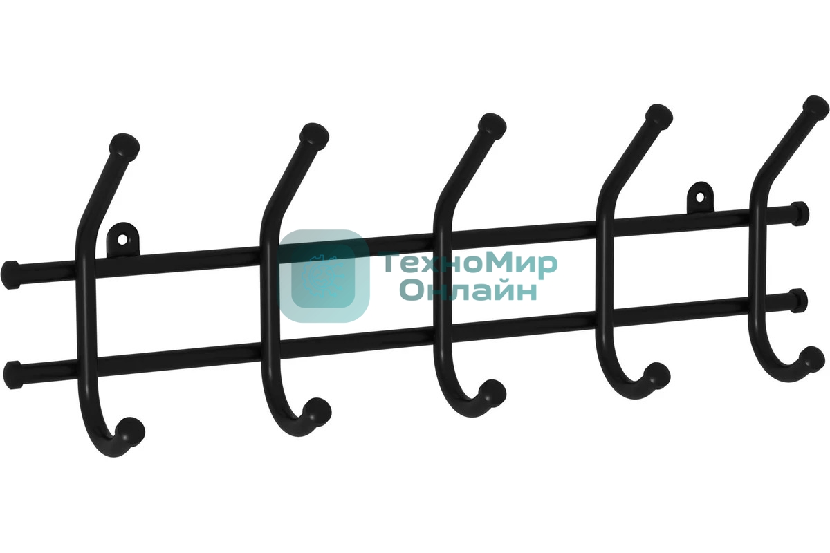 Вешалка настенная ЗМИ Норма 5 Черная ВН 24