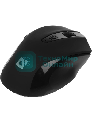 Мышь беспроводная Defender Prime MB-053 черный, 1600 dpi, радиоканал, USB, кнопки - 6