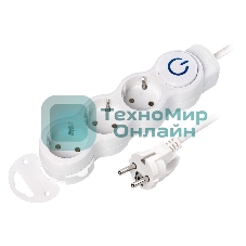 Удлинитель Smartbuy (SBE-16-3-03m-ZS) 3 роз х 3,0 м - белый