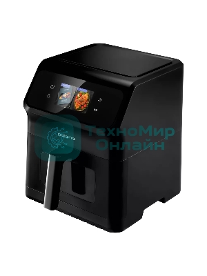 Аэрогриль Polaris PAF 9007WS черный, 1900 Вт, 6.5 л, сенсор, 25 программ