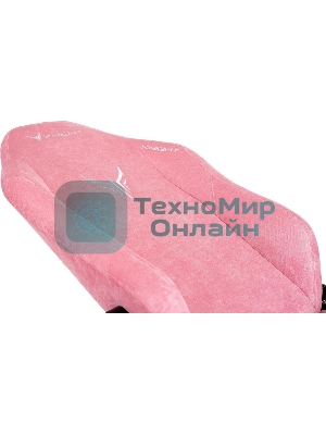 Кресло Knight N1 Fabric розовый, велюр, 120 кг, механизм качания