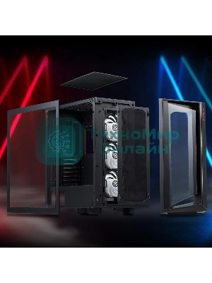 Компьютерный корпус ADATA XPG CRUISERST черный Mid-Tower, Micro-ATX, Mini-ITX, Standard-ATX
