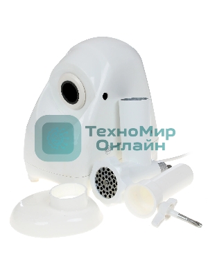 Мясорубка электрическая Белвар КЭМ-П2У-302-07 белый, 1500 Вт, 0.4 кг/мин, реверс, насадки - 3