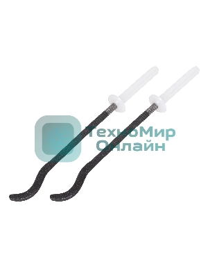 Комплект плоских кронштейнов Royal Thermo с дюбелями 7,2х170мм, черные